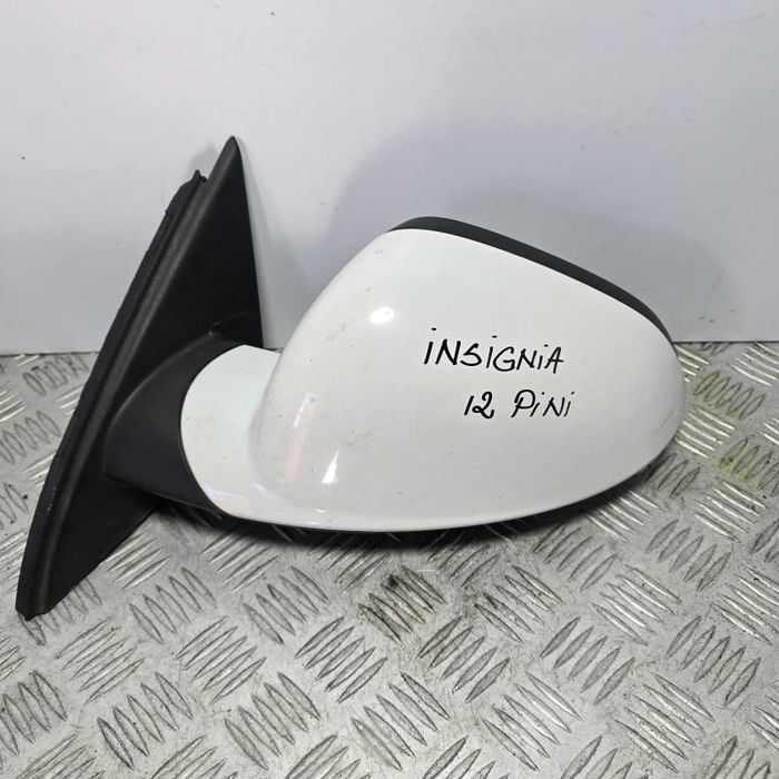 Oglinda stanga alba Z40R 12 pini Opel Insignia A
