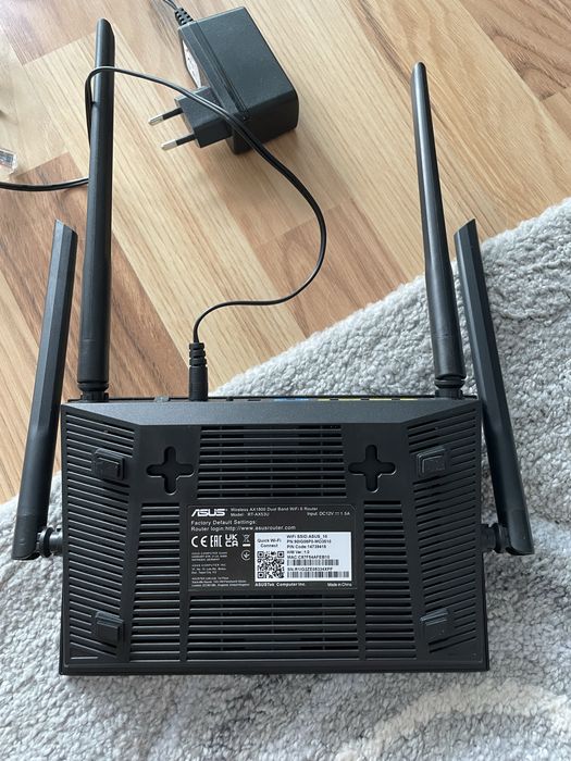 Router ASUS RT-AX53U WiFi 6 AX1800, Dual Band, 4 antene