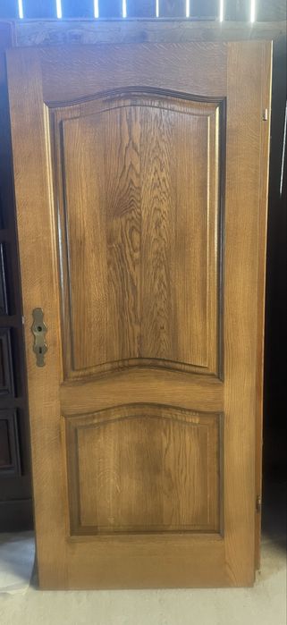 Ușă interior 100% lemn masiv plin – Germania • Cu broască + mânere