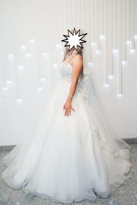 Rochie de mireasa+Costum de ginere