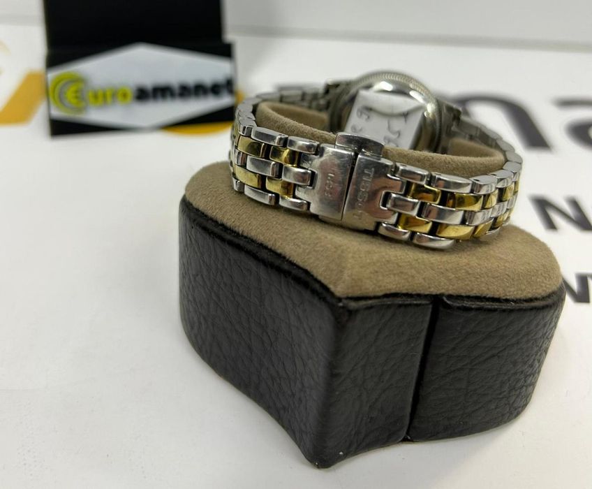 Tissot, Ceas automatic in doua nuante, Argintiu, Auriu Dama -N-