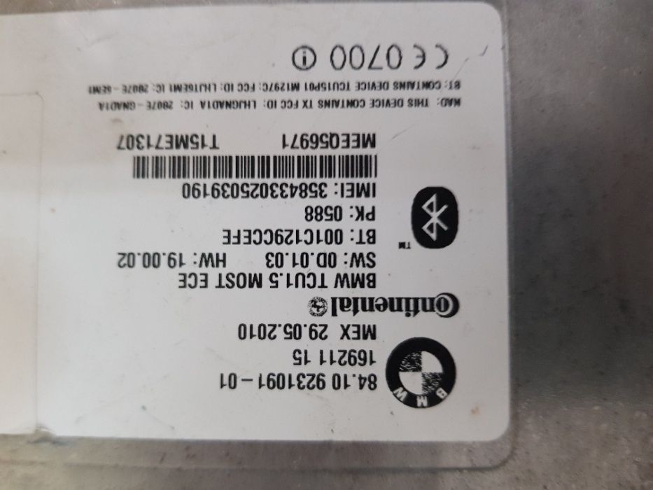 Modul Bluetooth Bmw E90 E91 E87 E92 E81 E88 E93 Etc Cod