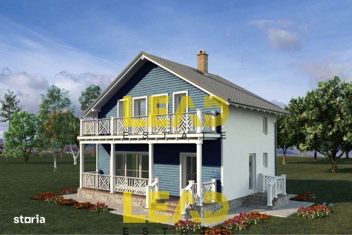 Comision 0%, Casa in constructie P+M, 80 mp utili, cu foisor si teren