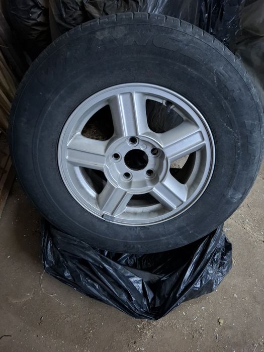 4 бр. Алуминиеви джанти 15'' за SUV + гуми Good Year Wrangler HP All Weather