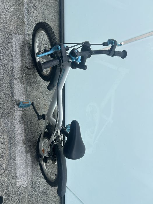 Bicicletă Inuit 100 16" alb copii 105 - 120 cm copii
