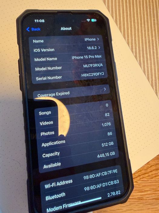 Iphone 15 pro max 512 gb plus doua huse