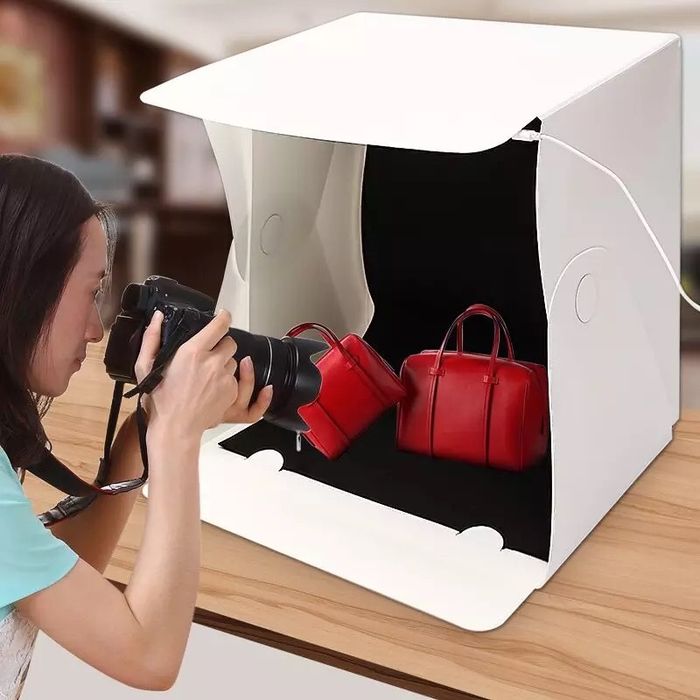 Кутия за продуктова фотография фото кутия LED light box студио бокс фотобокс продуктови снимки осветление фото студио LED кутия за снимки