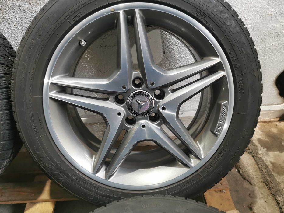 Jante Originale Mercedes AMG. A-B CLASS/CLA. R 18 cu anvelope de iarna
