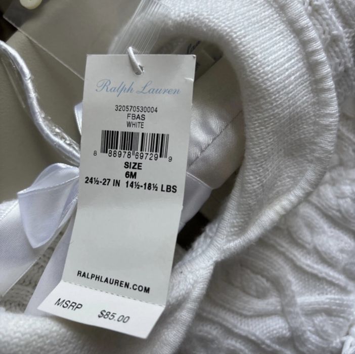 Costumas crosetat Ralph Lauren 3-6 luni