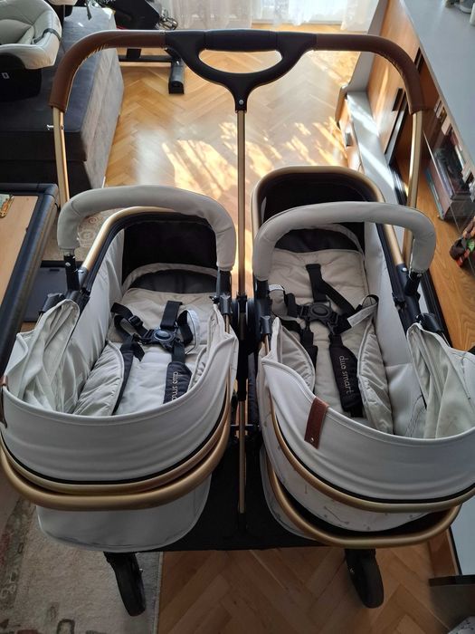 Детска количка Chipolino duo smart за близнаци + подарък!