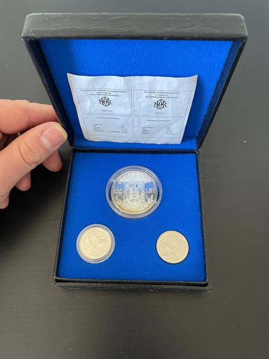 Moneda Argint 100 Lei BNR certificata