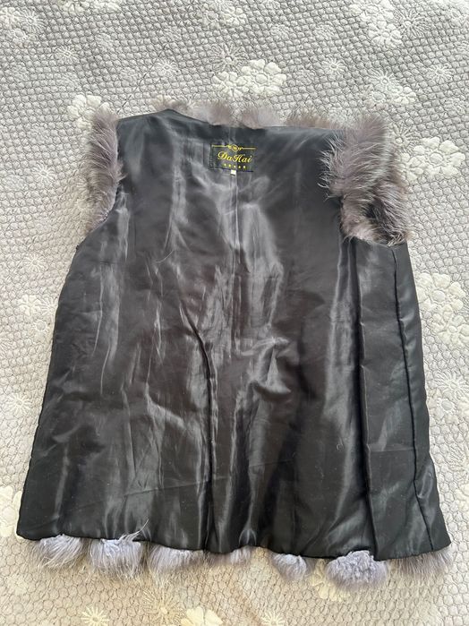 Жилетка чернобурка