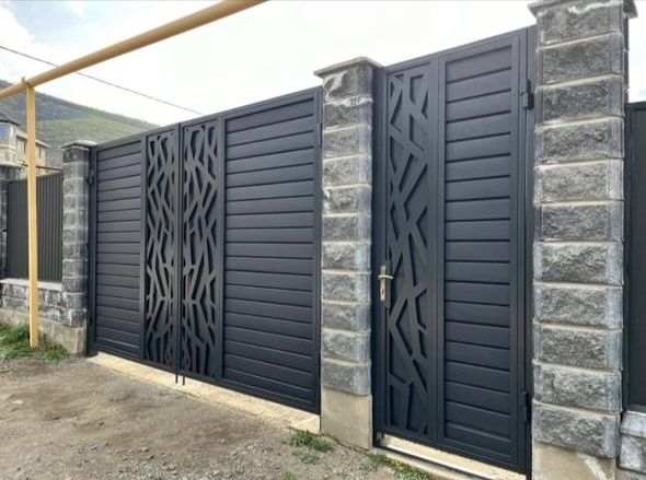 Навес откатные ворота