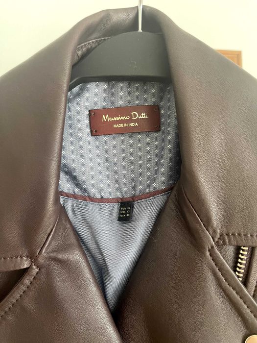 кожено якето Massimo Dutti размер S