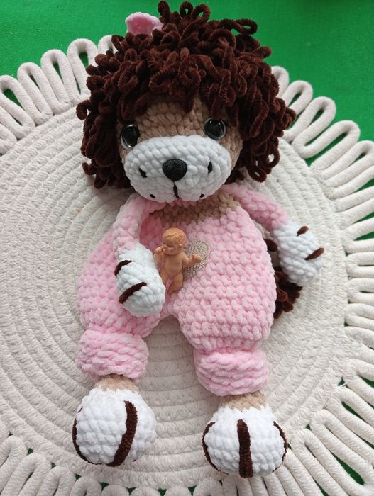 Jucărie copii/amigurumi /leu croșetat