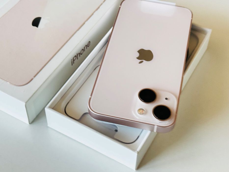 НОВ! Iphone 13 256GB Pink 100% Батерия! Гаранция 6 месеца