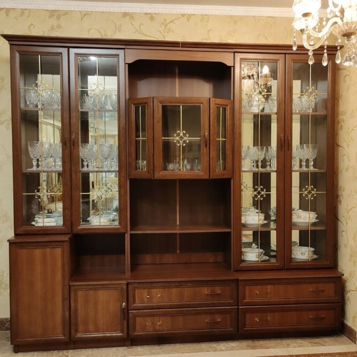 Стенка Сервант  Насыщенный орех