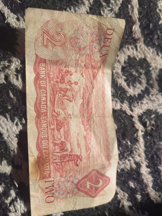 Vând bancnotă 2 dolari din canada