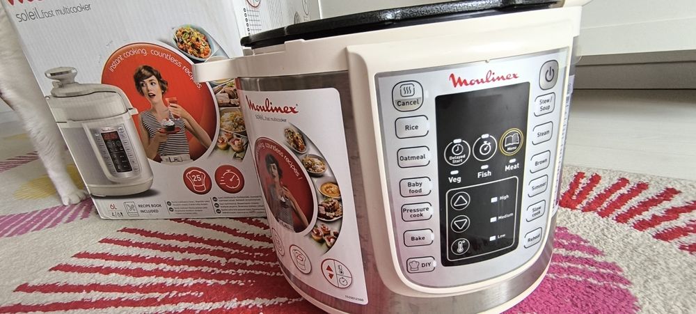 Oala sub presiune electrica Moulinex One Pot, 1200 W, 6 L, 25 programe