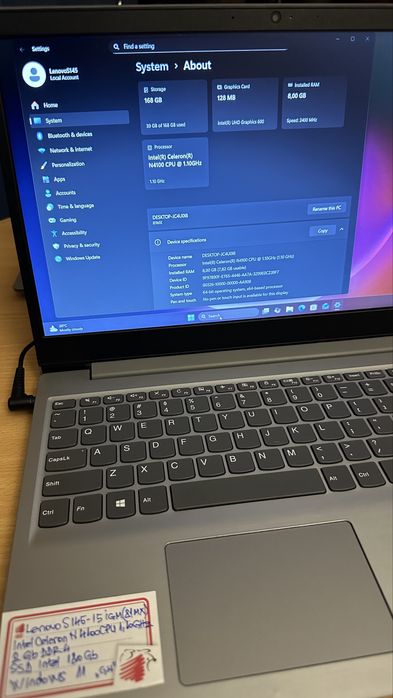 Laptop Lenovo Ideapad S145(15IGM)81MX