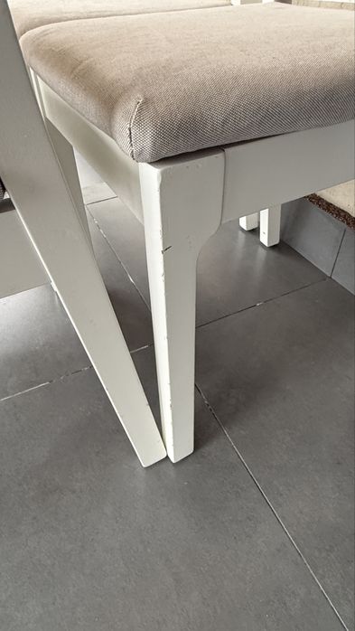 Set 6 scaune bucătărie IKEA – lemn masiv + tapițerie