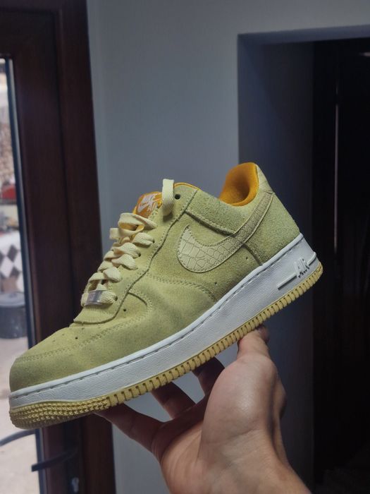 Nike Air Force 1 Low "Lemon Drop" – Rare 2015 Edition – Естествен Велур