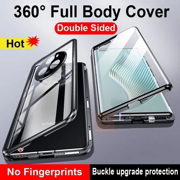 Honor Magic 5 Pro / 4 Pro / Двоен 360 магнитен кейс с камера протектор