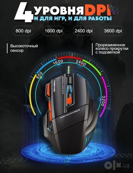 Мышка с RGB подсветкой