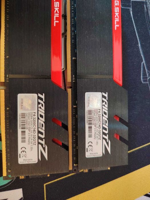 Рам памет G.Skill Trident Z 32 GB (2 x 16 GB) DDR4-3200Mhz  CL14 14 14