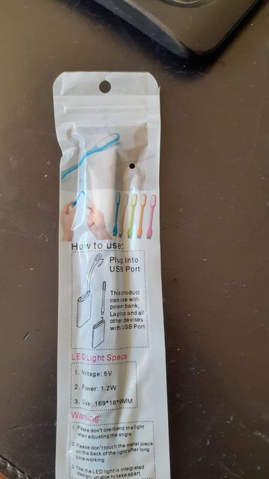 Вентилатор и лампа LED USB.