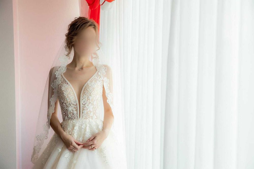 Нежное свадебное платье