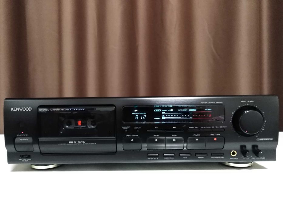 deck kenwood kx 7050 3 head