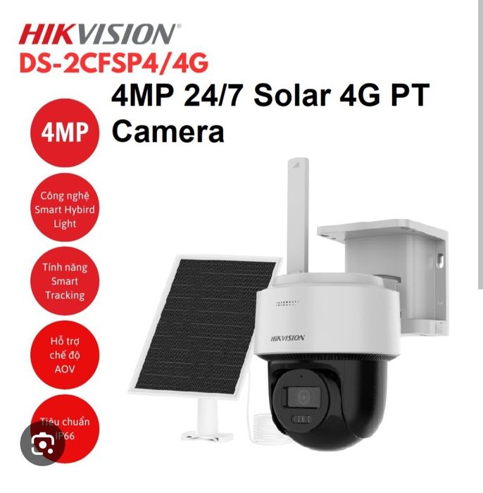Hikvision 4g quyosh kamera  4MP 2.8mm Solar PT Camera DS-2CFSP4/4G(2.8