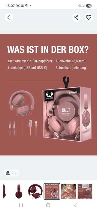 Casti On-Ear Fresh 'n Rebel Cult, Bluetooth, Autonomie 20 ore