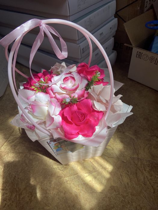 Букеты. Мыльные розы. Сабын гулдер.