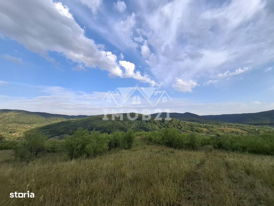 Teren spectaculos cu padure, livada si priveliste panoramica in Soimar