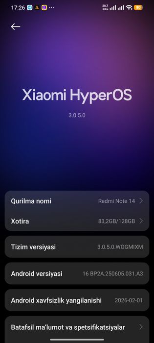 Redmi Note 14 4g