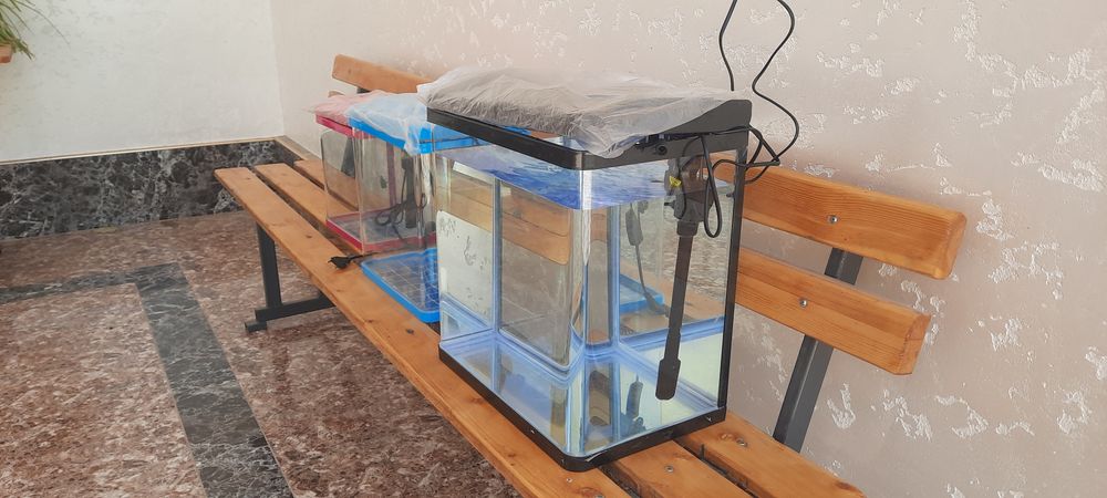 Аквариум и декорация разное вид