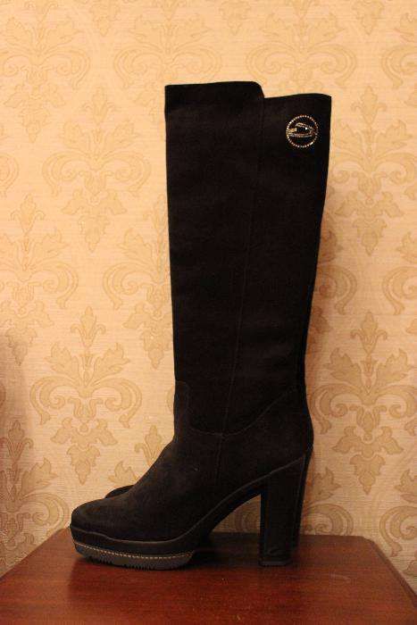 Сапоги зимние замшевые