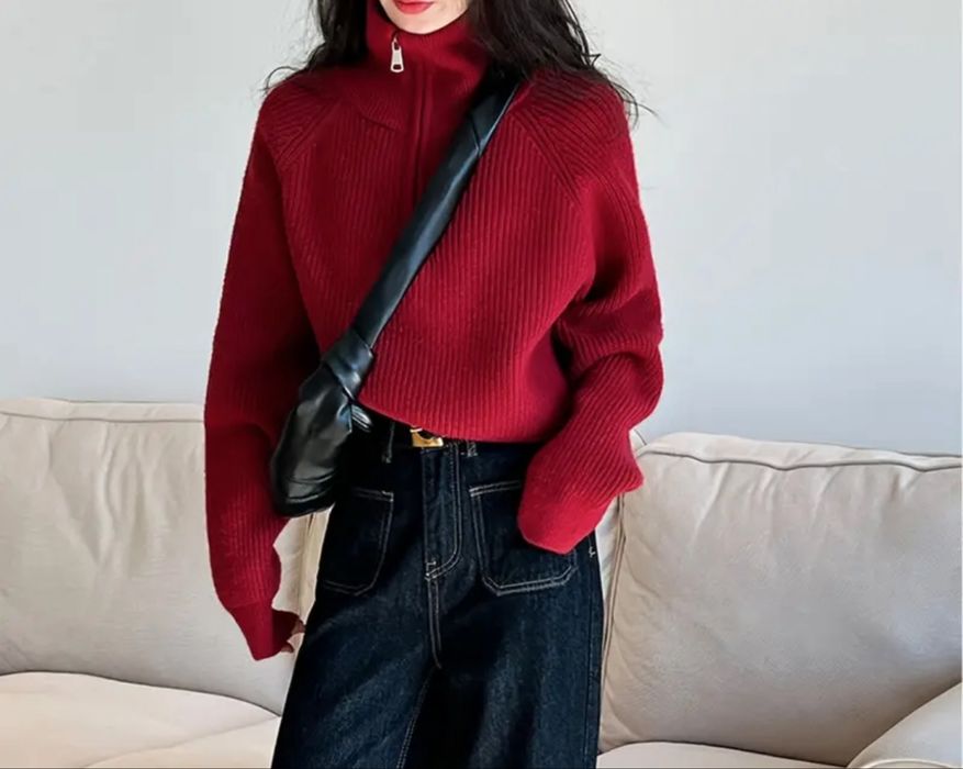 Полузамок бордовый для женшин