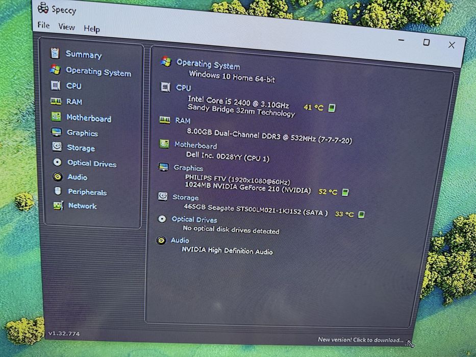 Pc intel i5 2400, 8gb ram, Nvidia GT210 1gb, hdd 500gb