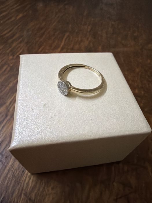 Vand inel aur 9k cu diamante
