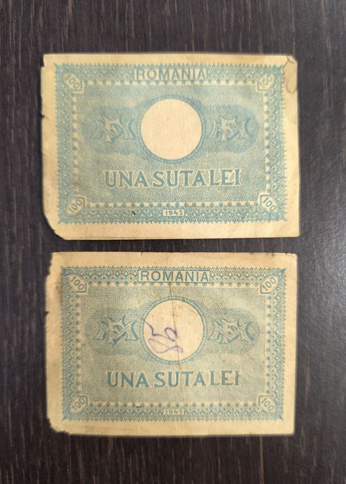 Bancnote 100 lei 1945