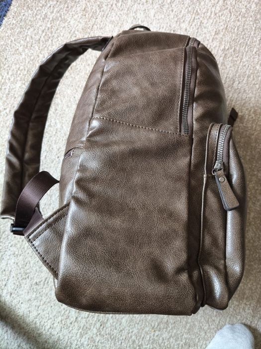 Rucsac bărbați/unisex Lumberjack Goose – Maro închis (Piele ecologică)