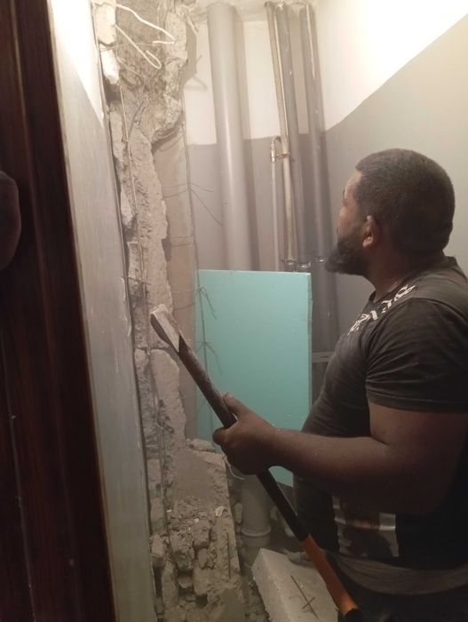 Къртене на баня, комини подпрозорец балкони, замазка, и други