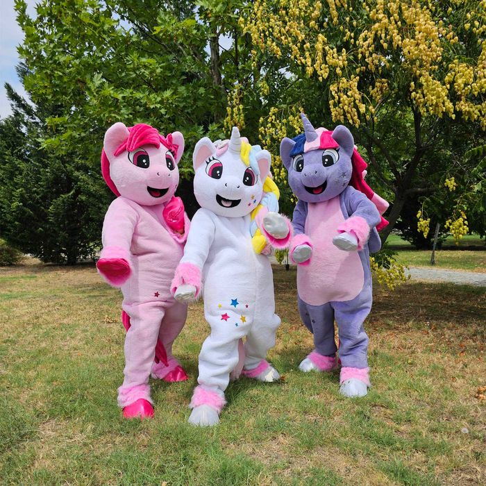 Costum Mascota Unicorn Magic Alb pentru Evenimente