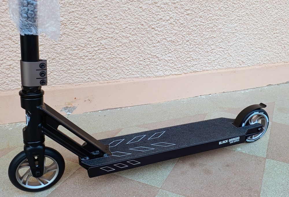 Trotineta/ freestyle/ scheme/100Kg/Roti 120mm/aluminiu/blackdragon/NOU