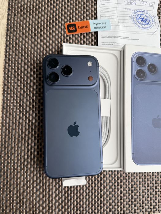 НОВ! 256Gb *ЛИЗИНГ* iPhone 17 Pro Max Deep Blue / 24М ГАРАНЦИЯ
