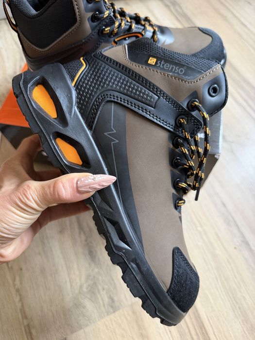 Мъжки боти от ест. кожа RULER S3S SR BROWN/BLACK !42 н