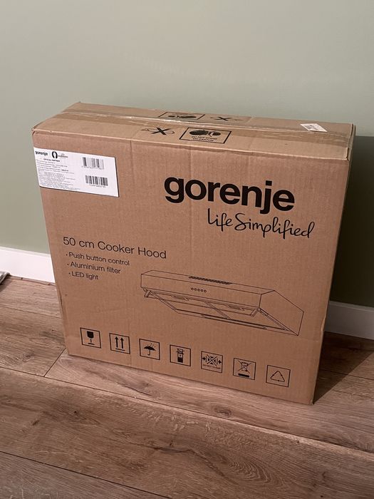 Новая вытяжка Gorenje WHU529EW/M 50 см — в заводской упаковке!
